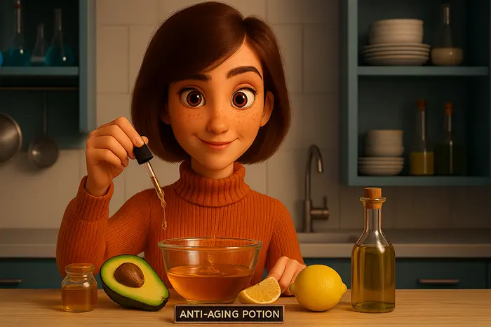 Naturlig anti-aldringsdrikk for å forebygge rynker