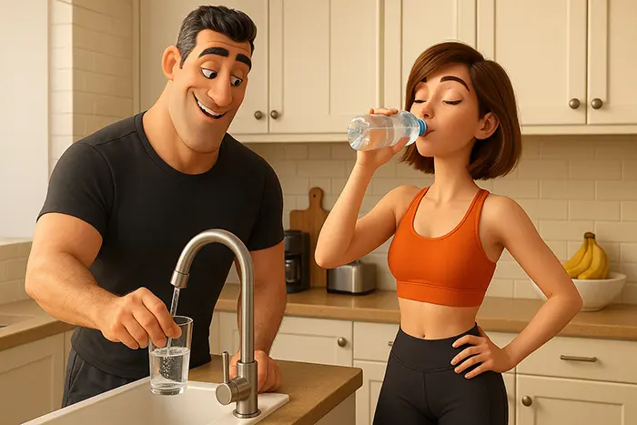 Tapp vs flaske vs filtrert vann